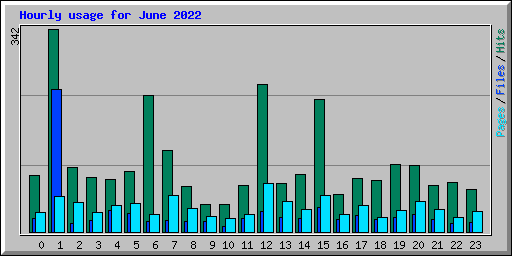 Hourly usage for June 2022